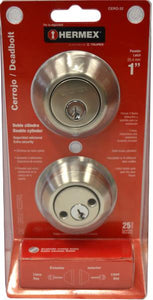 Deadbolt - Double Cylinder Satin Chrome  Truper