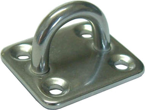Deck Plate with Eye Stainless Steel #S321 8mm