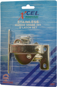 Gate Latch - D Type Stainless Steel