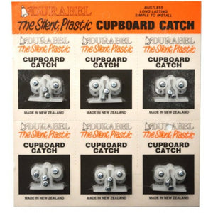 Durabel Nylon Cupboard Catch Card of 6 Durabel