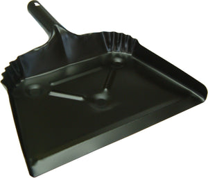 Dust Pan - Black Metal 350mm Xcel