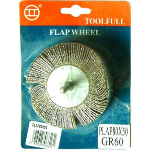 Sanding Flap Wheel with 6mm Shank 80mm x 25mm Xcel