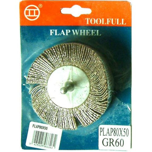 Sanding Flap Wheel with 6mm Shank 80mm x 25mm Xcel