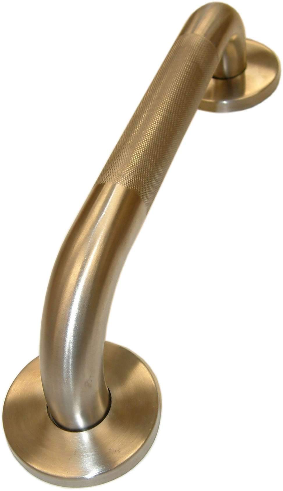 Grab Rail Satin Stainless Steel Knurled 450mm Xcel