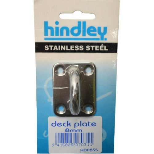 Deck Plate Stainless Steel 8mm Carded Hindley