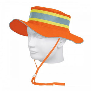 Hi-Vis Hat Wide Brim - Day/Night Orange   Truper