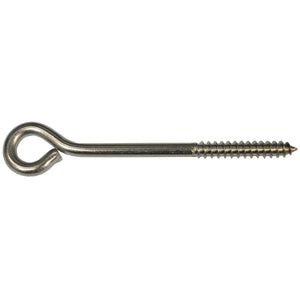 Screw Eye - Stainless Steel #1102SS 5 x 1/4 inch Tagged Hindley