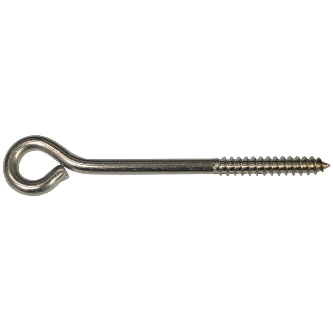 Screw Eye - Stainless Steel #1102SS 5 x 1/4 inch Tagged Hindley