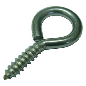 Screw Eye - Stainless Steel #8SSE 1-5/8 inch Tagged Hindley