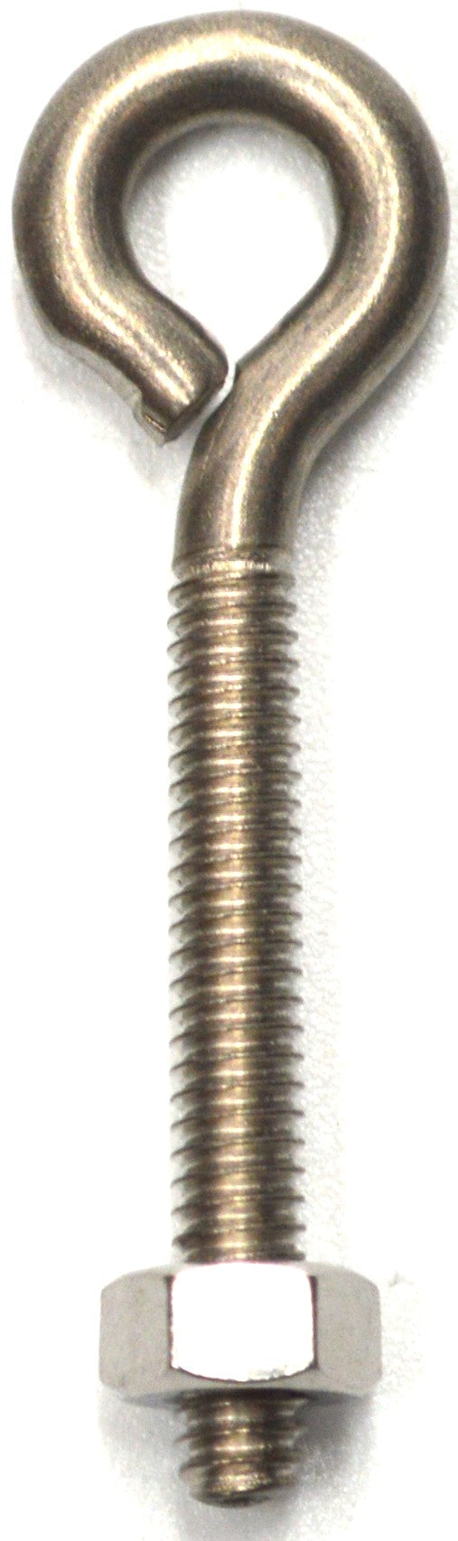 Eye Bolt & Nut - Stainless Steel #4S2SS 2 x 1/4 inch Hindley