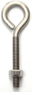 Eye Bolt & Nut - Stainless Steel #4S3SS 3 x 1/4 inch Hindley