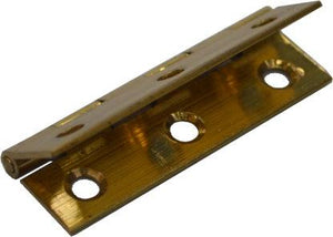 Butt Hinge - Narrow Fixed Pin Brass #BH38-NFPB 38mm Gartner