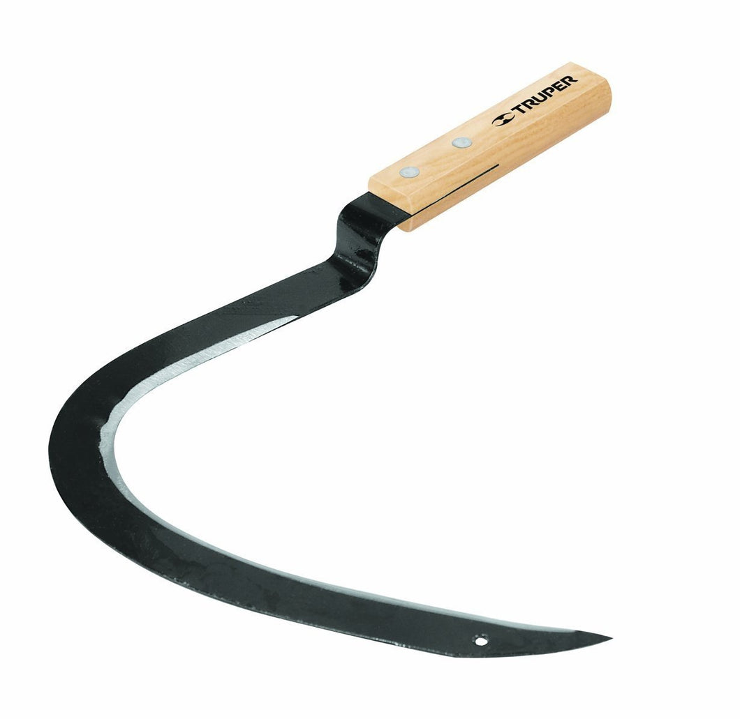 Reap Hook with Wood Handle - Cranked Blade #GR-H0 Truper