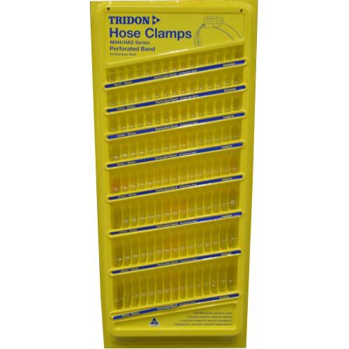 Hose Clip Display - Wall Type Stainless Steel  Tridon