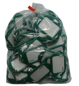 Key Tag "Jumbo" 50-pce Bag Green Kevron