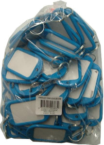 Key Tag "Jumbo" 50-pce Bag Light Blue Kevron