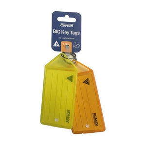 Key Tag Holders "Big" with Label 2-pce Carded  Kevron