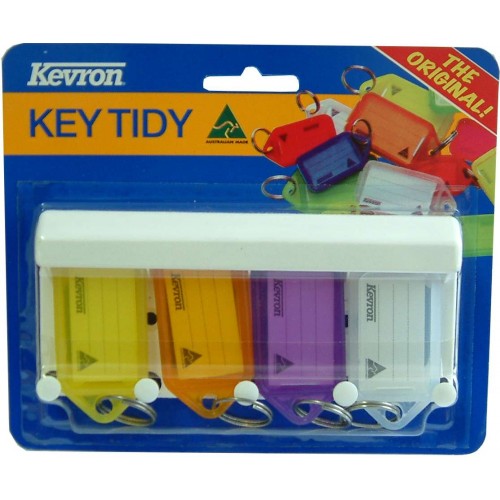 Key Tag Holders with Label - 4-pce Wall Rack  Kevron