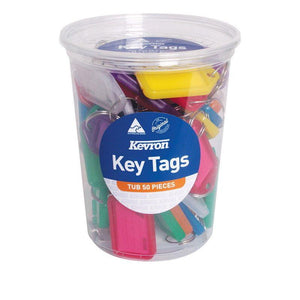 Key Tag Holders 50 In Plastic Jar Standard Colors