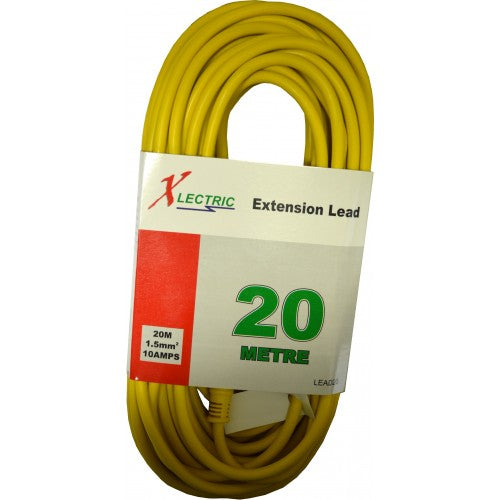 Extension Lead - Heavy Duty Yellow 20m Xlectric