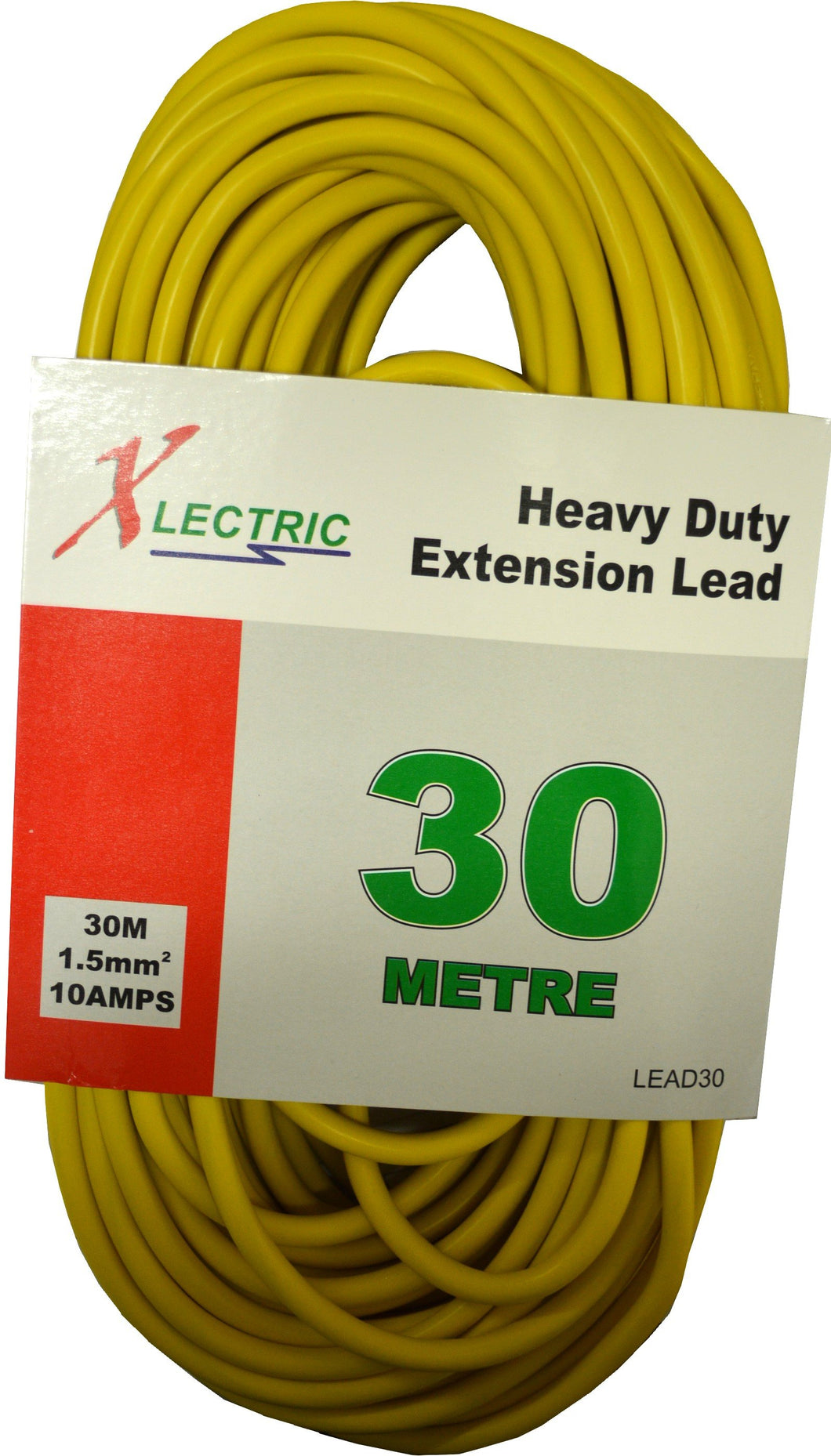 Extension Lead - Heavy Duty Yellow 30m Xlectric