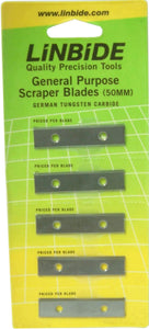 Linbide - Spare Scraper Blades 5-pce 50mm Linbide