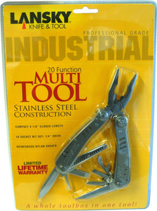 Multitool Stainless Steel 20-Function in Pouch Lansky
