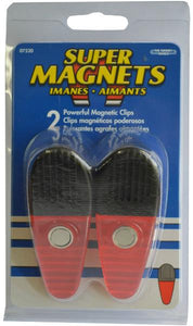 Magnets - Large Plastic Clips 2-pce #7520 Red