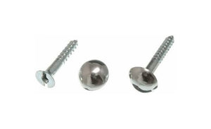 Mirror Screws with Domes CP 4-pce 25mm Carded Xcel