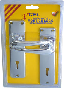 Mortice Lock - Replacement Handles CP 2-pce  Xcel