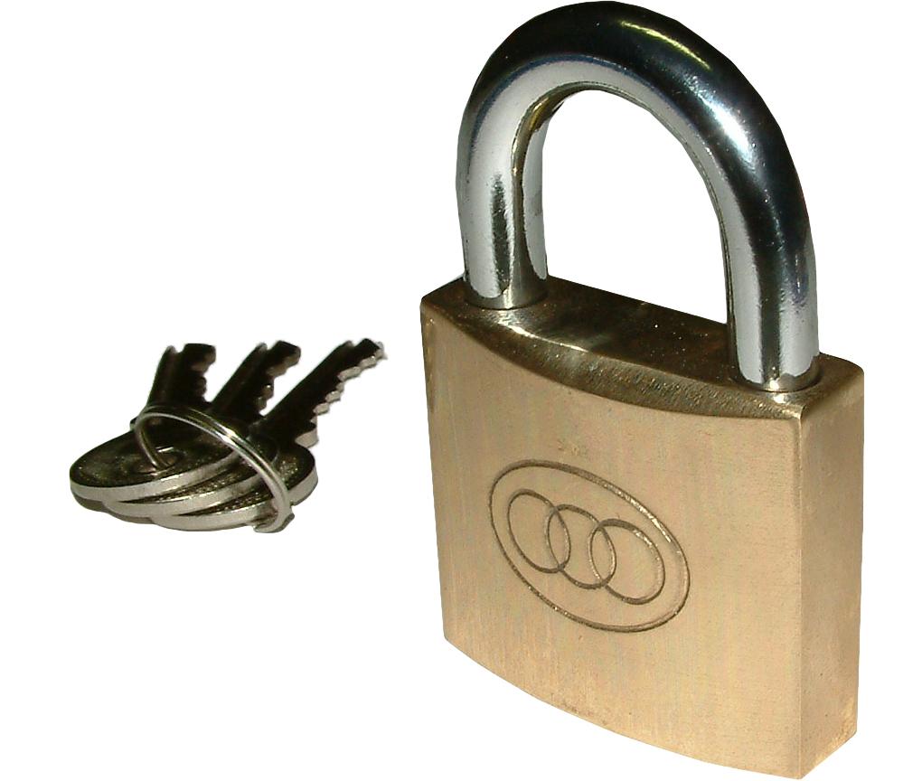 Brass Padlock - Keyed Alike #263KA 32mm Tri-Circle