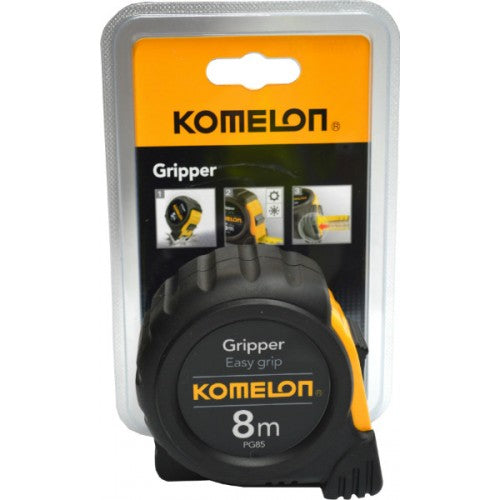 Tape Measure with Rubber Case - Metric 8m Komelon