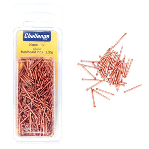 Hardboard Pins - 100gm Blister Pack 20mm Challenge