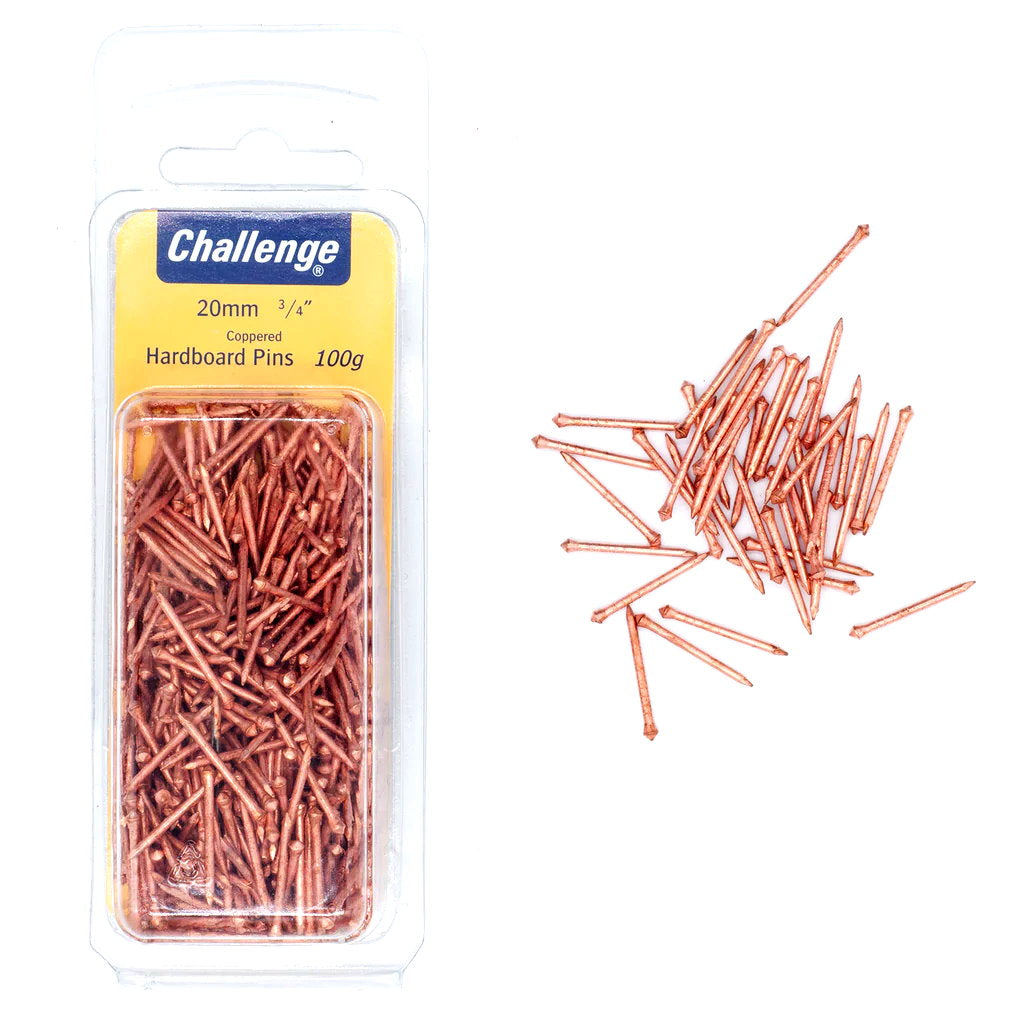 Hardboard Pins - 100gm Blister Pack 20mm Challenge