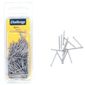 Panel Pins Stainless Steel - 75gm Blister Pack 30mm Challenge