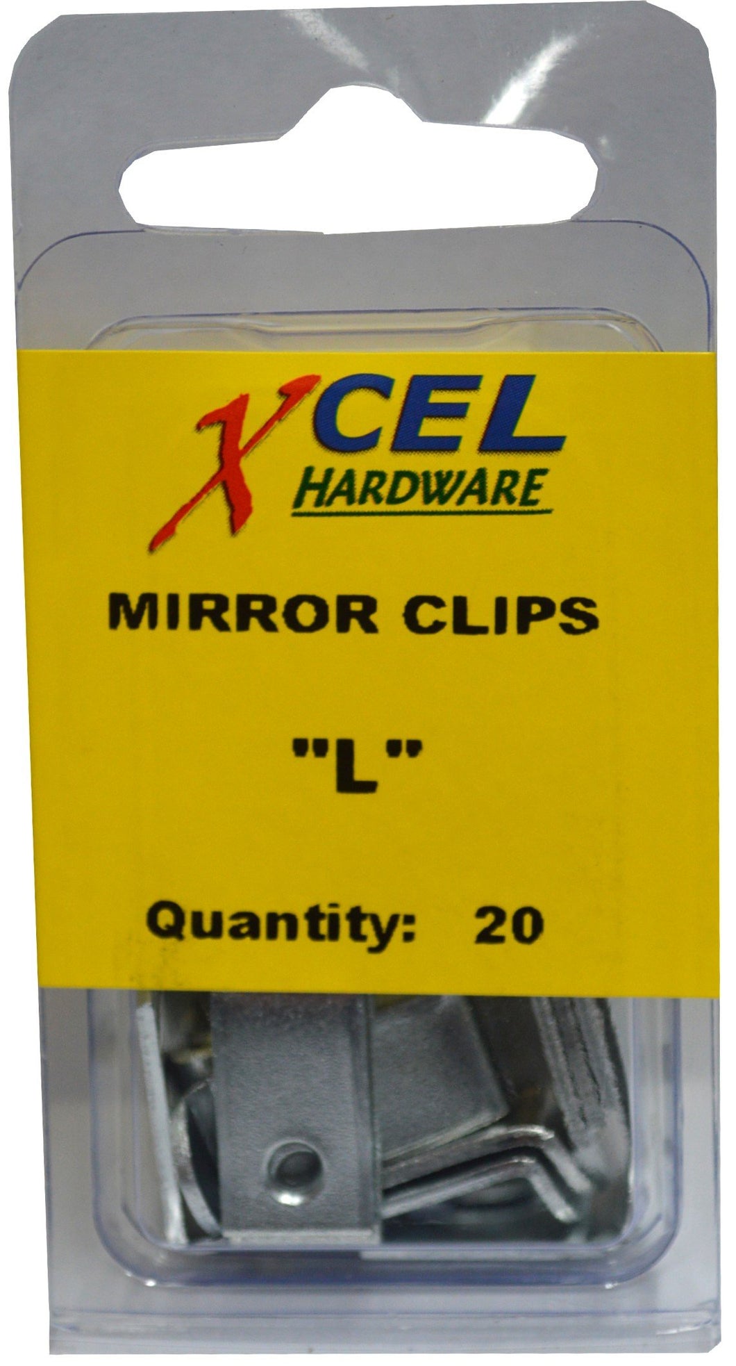 Mirror Clips NP - L Type 20-pce  Prepax