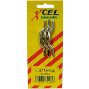Cleat Hooks 3-pce 90mm Carded Xcel