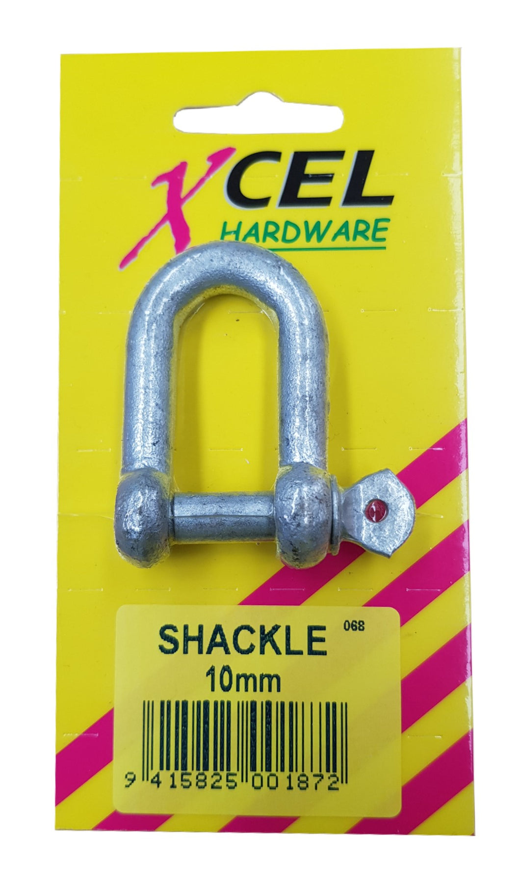 D-Shackle - Galvanised 10mm Carded Xcel