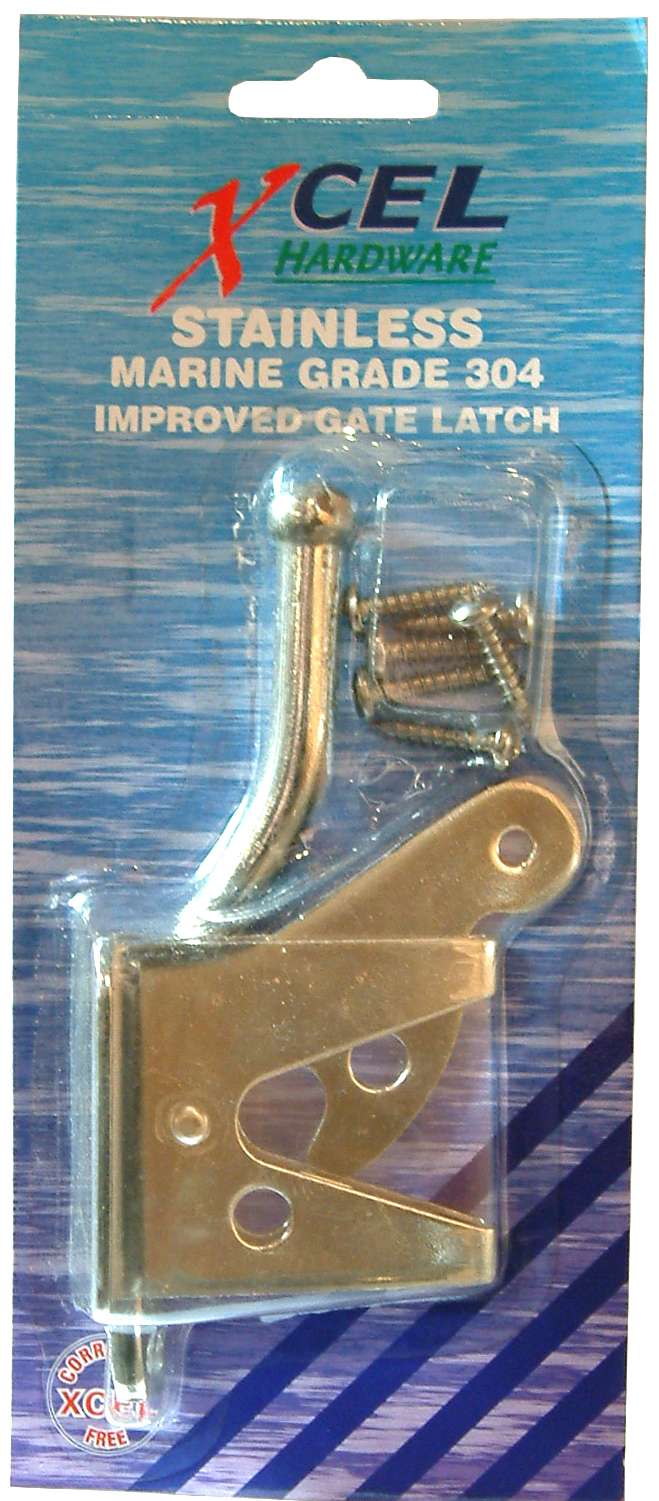 Gate Latch Snap Type - Stainless Steel #130  Carded Xcel