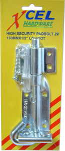 Pad Bolt - High Security ZP 100mm Carded Xcel