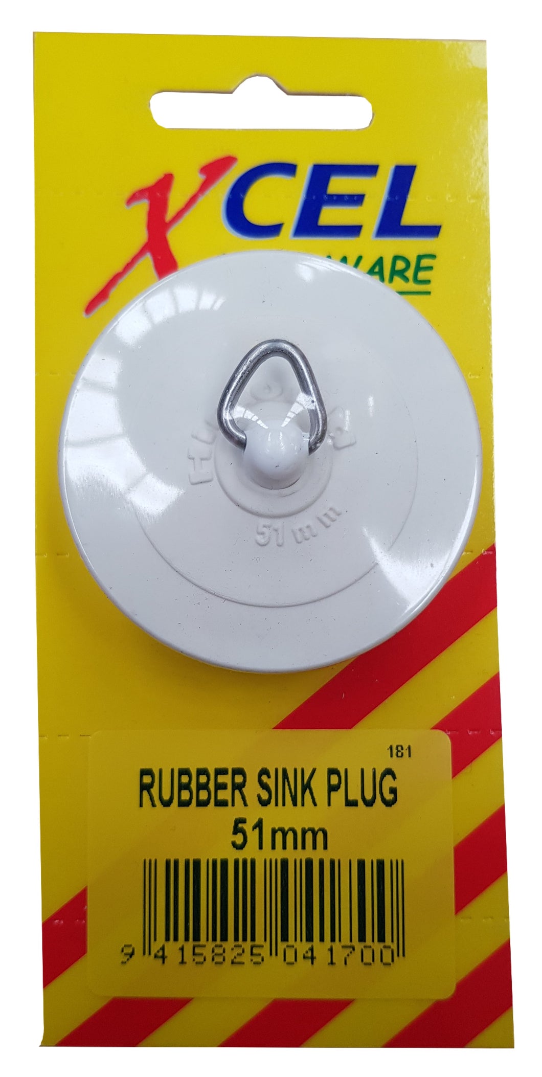 Rubber Plug 51mm Carded Xcel