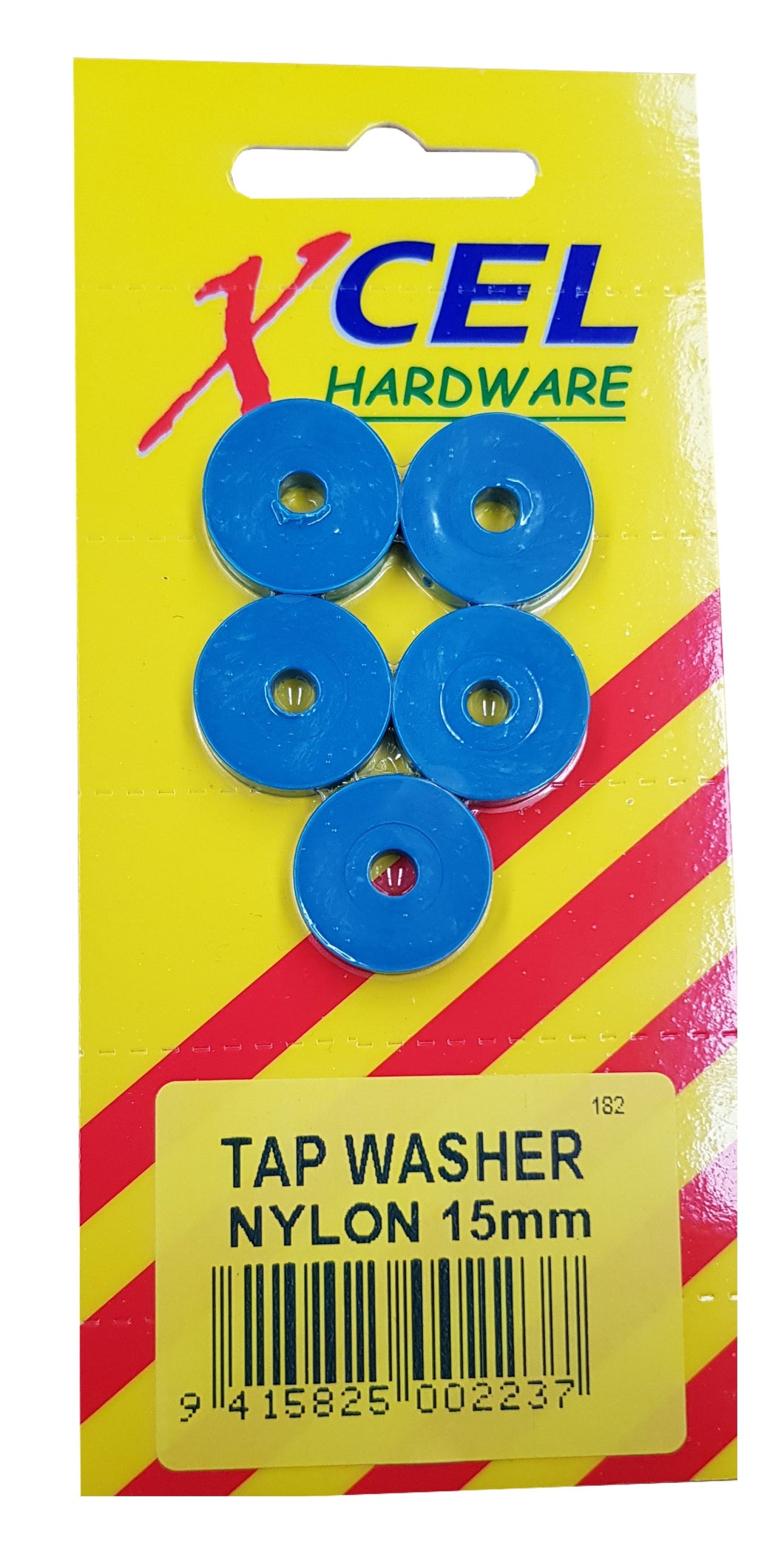 Tap Washers - Nylon 5-pce 15mm Carded Xcel