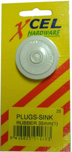 Rubber Plug 35mm Carded Xcel