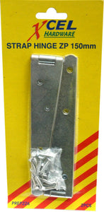 Strap Hinges ZP 2-pce 150mm Carded Xcel
