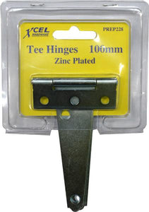 T-Hinges ZP 2-pce 100mm Carded Xcel