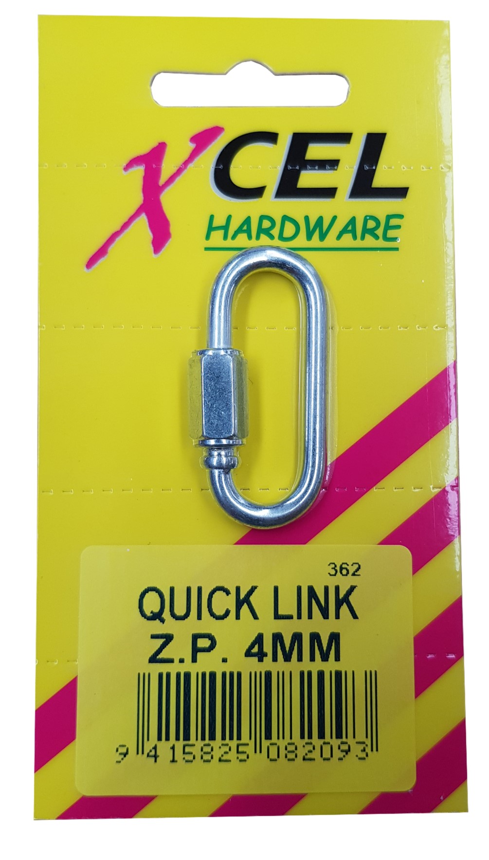 Quick Link ZP 4mm   Carded Xcel