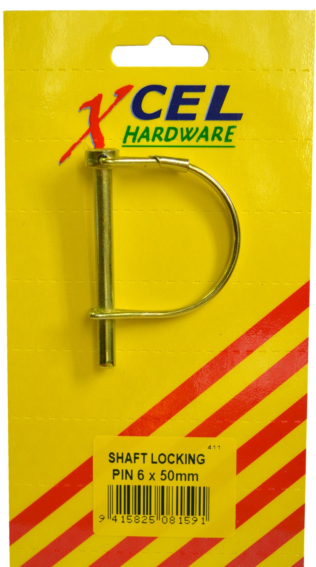 Shaft Locking Pin 6mm x 50mm Carded Xcel