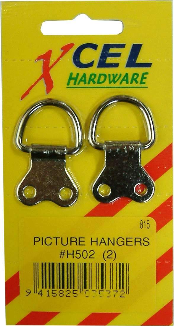 Picture Hangers #H503 - Large Double Hole 2-pce  Carded Xcel
