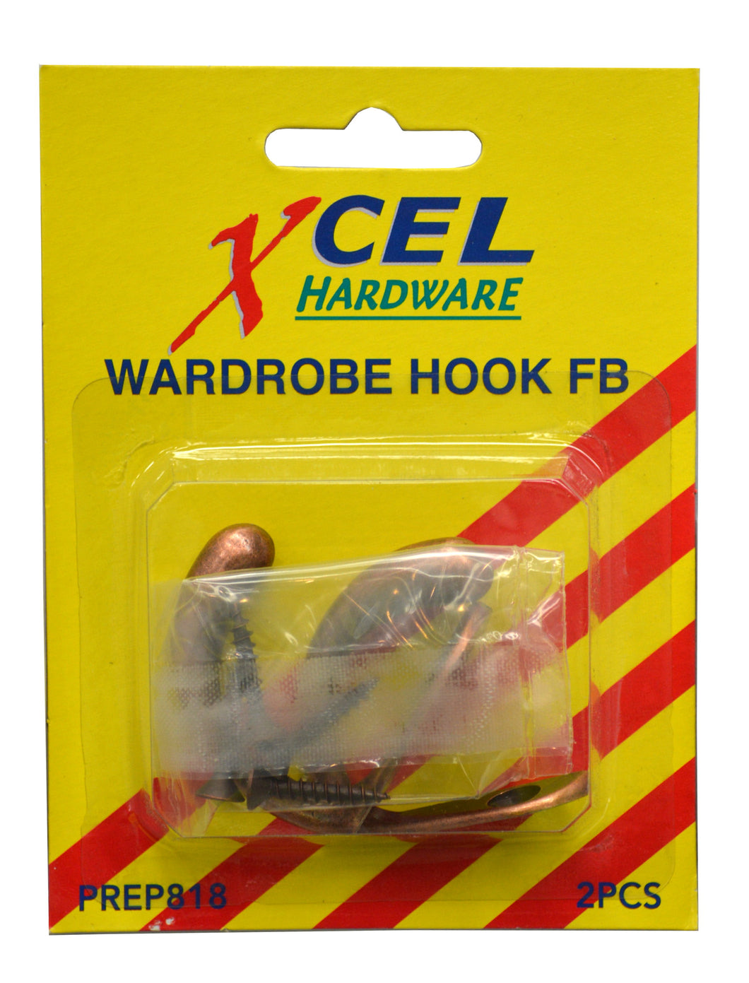 Wardrobe Hooks FB 2-pce  Carded Xcel