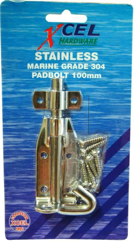 Pad Bolt Stainless Steel 100mm Carded Xcel